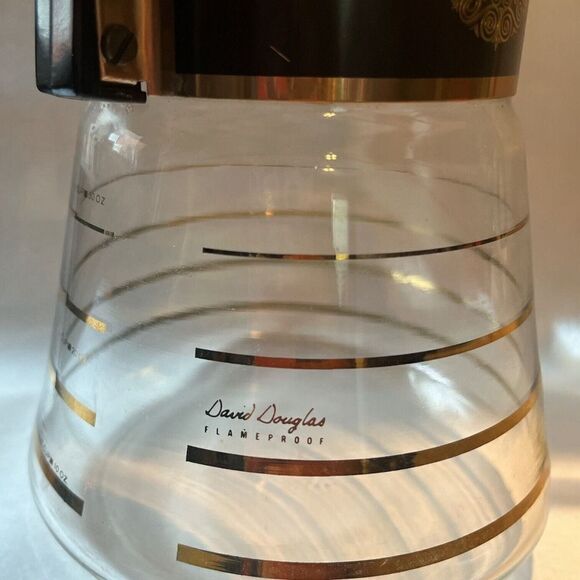 Elegant Black and Gold Coffee Carafe - Picture 3 of 5